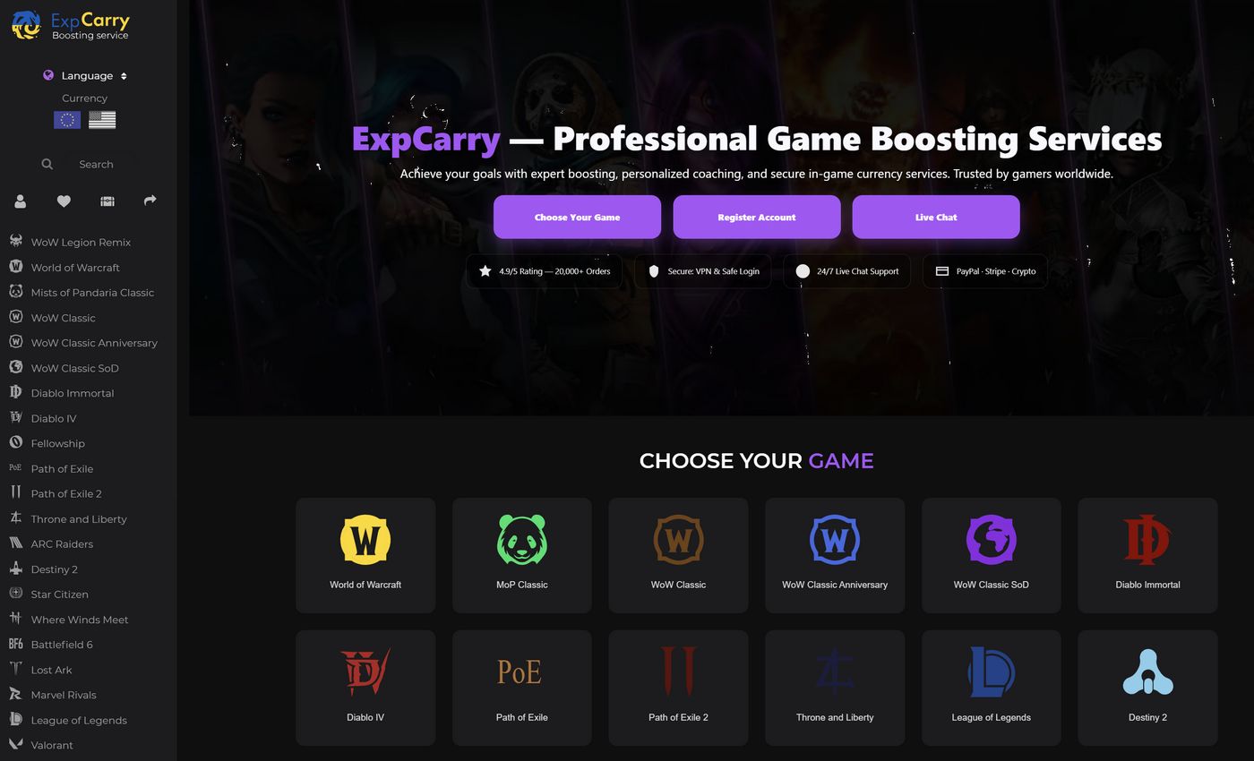 Expcarry Boosting Service Review